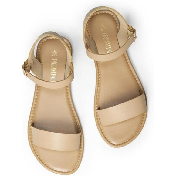 Womens Ankle Strap Flat Sandals Open Toe Summer Shoes Casual Beach Slides - Picture 4 of 7